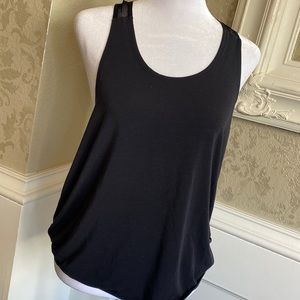 GAP Fit Open Back Tie Tank Black Size S